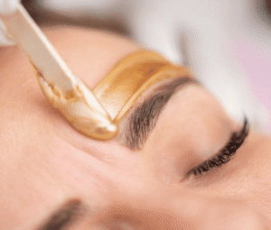 Waxing Eye Brows 5